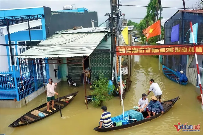 Đối với tình huống xuất hiện lũ, ngập lụt, Quảng Nam sẽ sơ tán người dân đến các địa điểm cao.